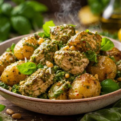 Image of Pesto Chicken Potatoes
