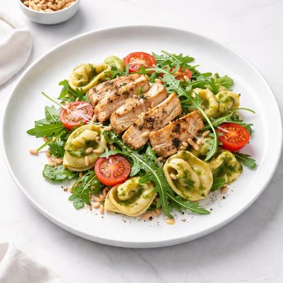 Image of Pesto Chicken Tortollini Salad