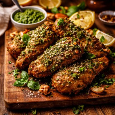 Image of Pesto Fried Chicken