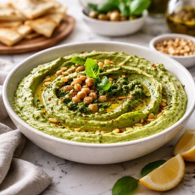 Image of Pesto Hummus