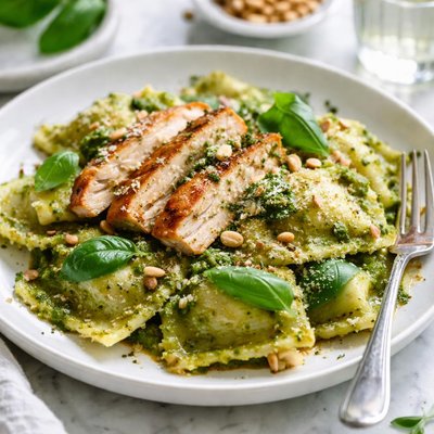 Image of Pesto Ravioli with Chicken