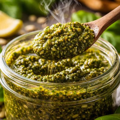 Image of Pesto Sauce for Pizza Especially