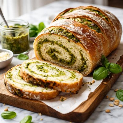 Image of Pesto Sourdough Loaf