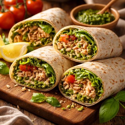 Image of Pesto Tuna Wraps