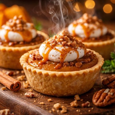 Image of Petite Pumpkin Toffee Tarts