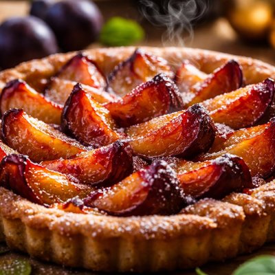Image of Pflaumenkuchen German Plum Tart