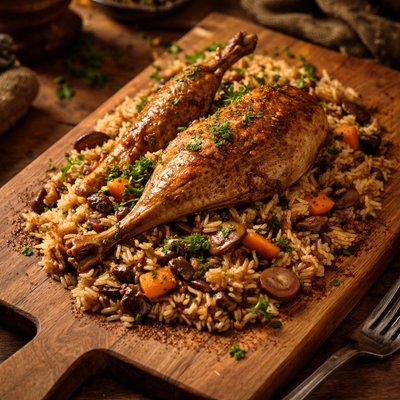 Image of Pheasant on Rice