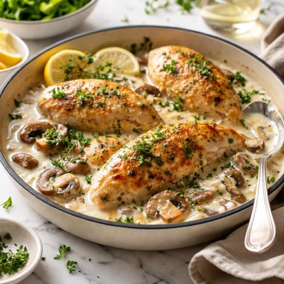 Image of Pheasant or Chicken En Creme