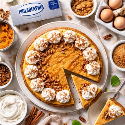 Image of Philadelphia 3 Step Pumpkin Cheesecake