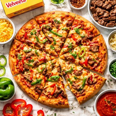 Image of Philadelphia Style Velveeta Pizza