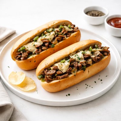 Image of Philly Cheese Steak Sandwiches