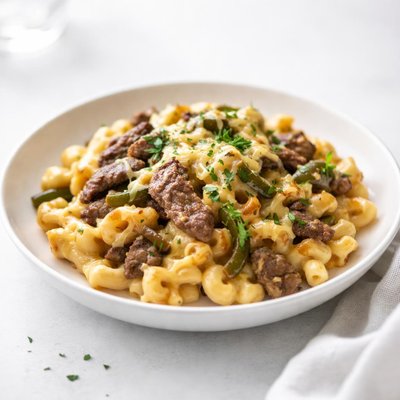 Image of Philly Cheesesteak Macaroni and Cheese