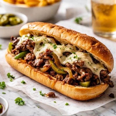 Image of Philly Cheesesteak Sandwich Authentic