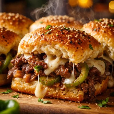 Image of Philly Cheesesteak Sliders