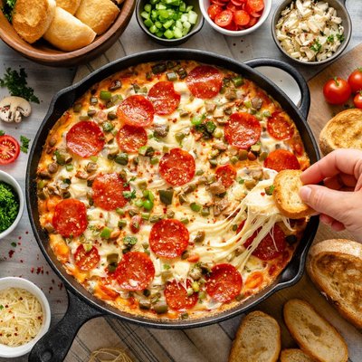 Image of Philly Cheesy Pizza Dip