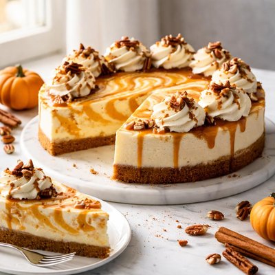Image of Philly Pumpkin Swirl Cheesecake