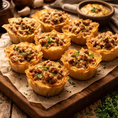 Image of Phyllo Filo Fillo Sausage Cups