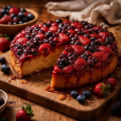 Image of Pick Your Own Berry Upside Down Cake