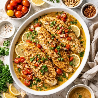 Image of Pickerel in Almond Butter Sauce