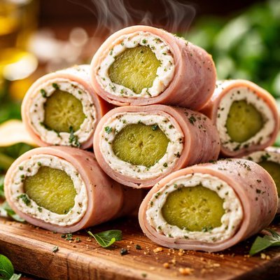 Image of Pickle Cream Cheese Roll Ups