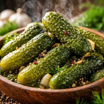 Image of Pickled Cucumbers Salt Free Pickles