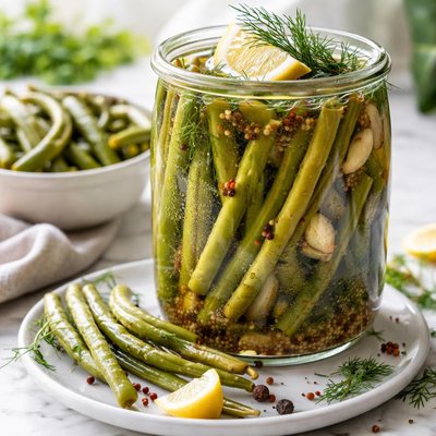 Image of Pickled Green Beans Dilly Beans