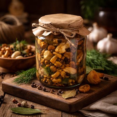 Image of Pickled Mushrooms Canned