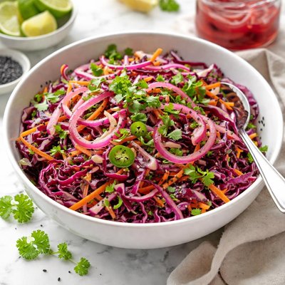 Image of Whole30 Pickled Onion Slaw