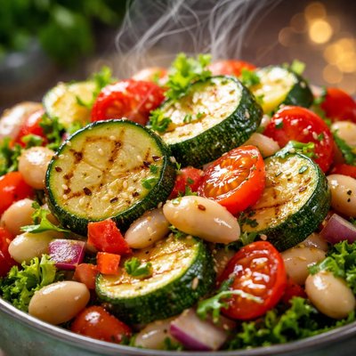 Image of Picnic Zucchini Bean Salad
