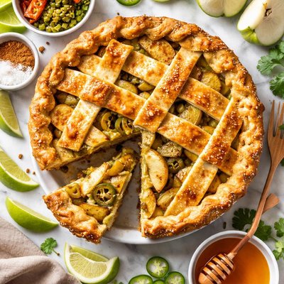 Image of Pie Green Apple Green Chile Pie Sweet Hot Pie