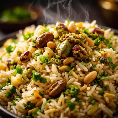 Image of Pilau Rice with Pistachios and and Pine Nuts