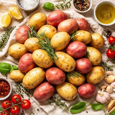 Image of Piled Up Potatoes