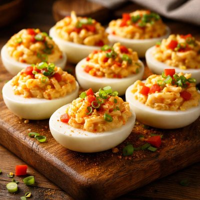 Image of Pimento Cheese Stuffed Deviled Eggs