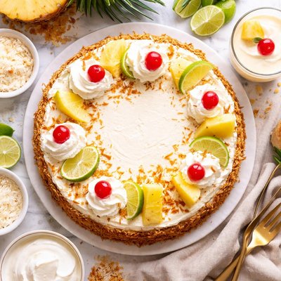 Image of Pina Colada Cheesecake with Coco Nut Crust