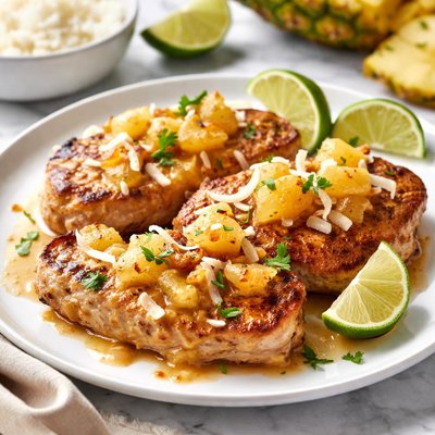 Image of Pina Colada Pork Chops