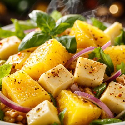 Image of Pineapple and Cheese Salad
