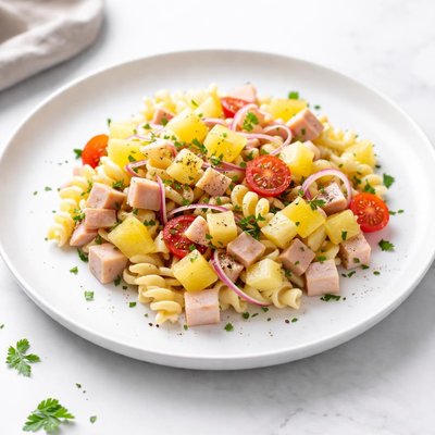 Image of Pineapple and Ham Pasta Salad
