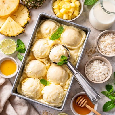 Image of Pineapple Buttermilk Sherbet
