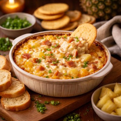 Image of Pineapple Cheese and Ham Dip