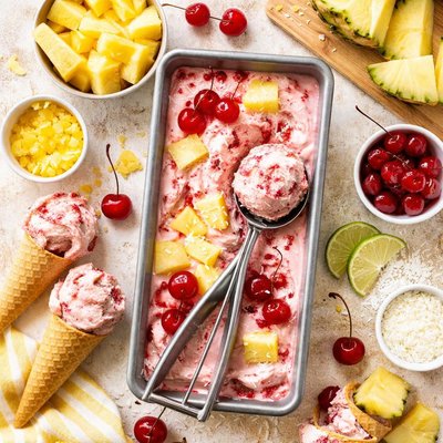 Image of Pineapple Cherry Ice Cream