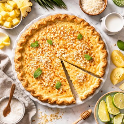 Image of Pineapple Coconut Chess Pie