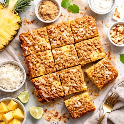 Image of Pineapple Coconut Coffee Cake