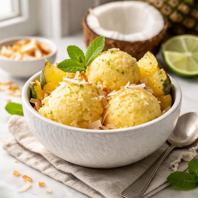 Image of Pineapple Coconut Sorbet