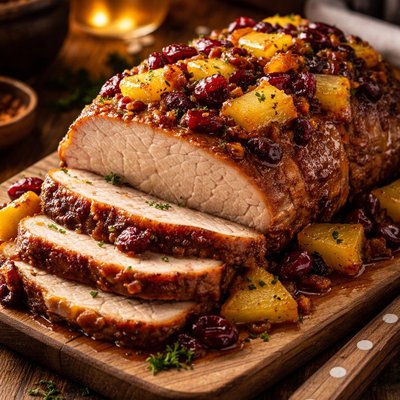 Image of Pineapple Cranberry Pork Roast
