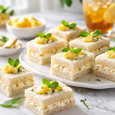Image of Pineapple Cream Cheese Tea Sandwiches