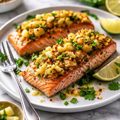 Image of Pineapple Crusted Salmon