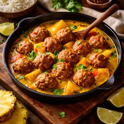Image of Pineapple Curry Meatballs
