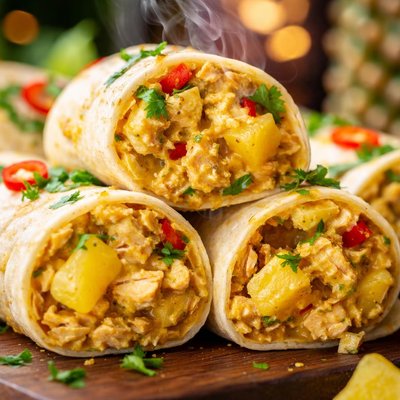 Image of Pineapple Curry Roll Ups