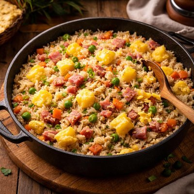 Image of Pineapple Fried Rice with Ham
