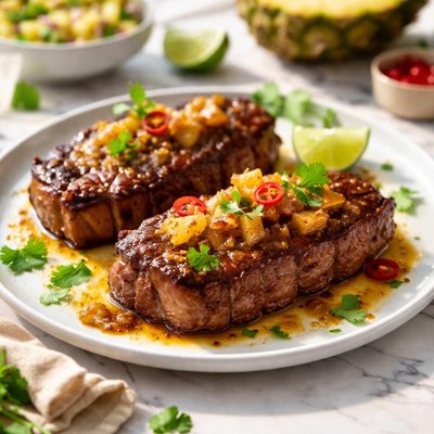 Image of Pineapple Glazed Steaks